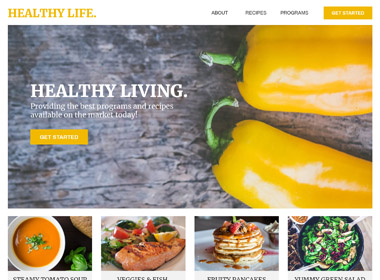 Food Website Template