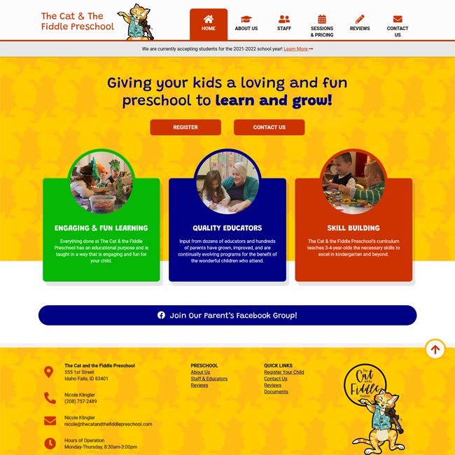 Client Preschool Website